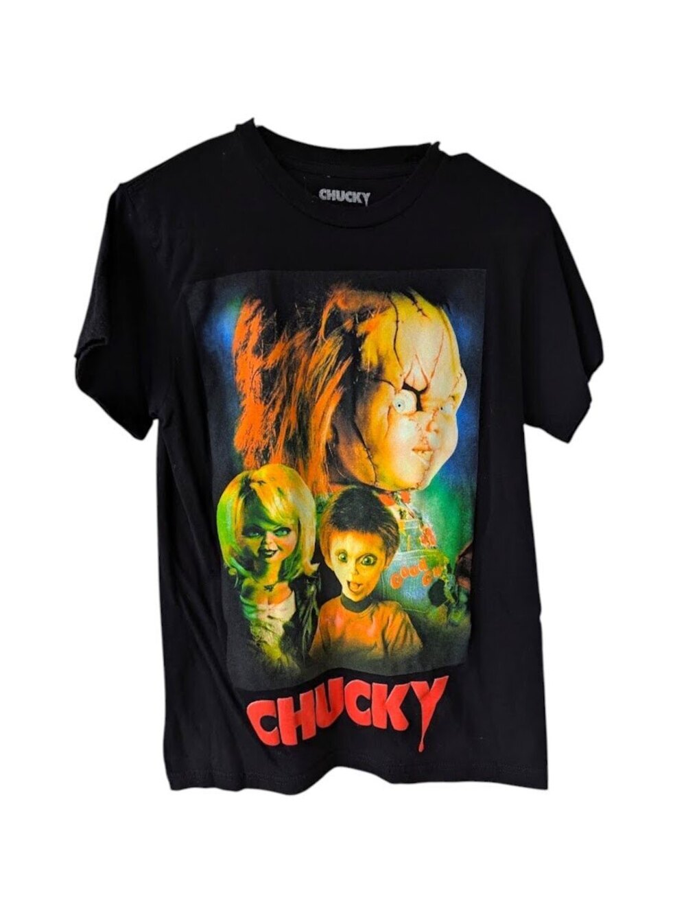 Seed of Chucky Men S T-Shirt Graphic Black Cotton Horror Movie Poster 17x25 Goth